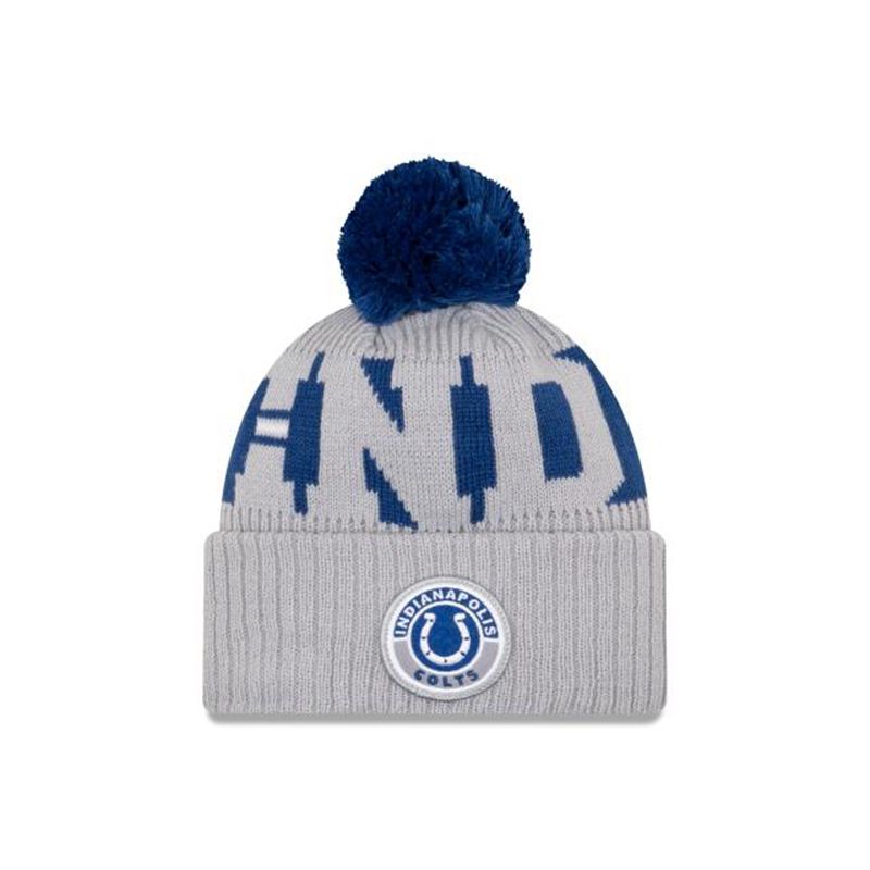 NFL Indianapolis Colts Alternate Cold Weather Sport Knit (YOM1091) - White New Era Beanies